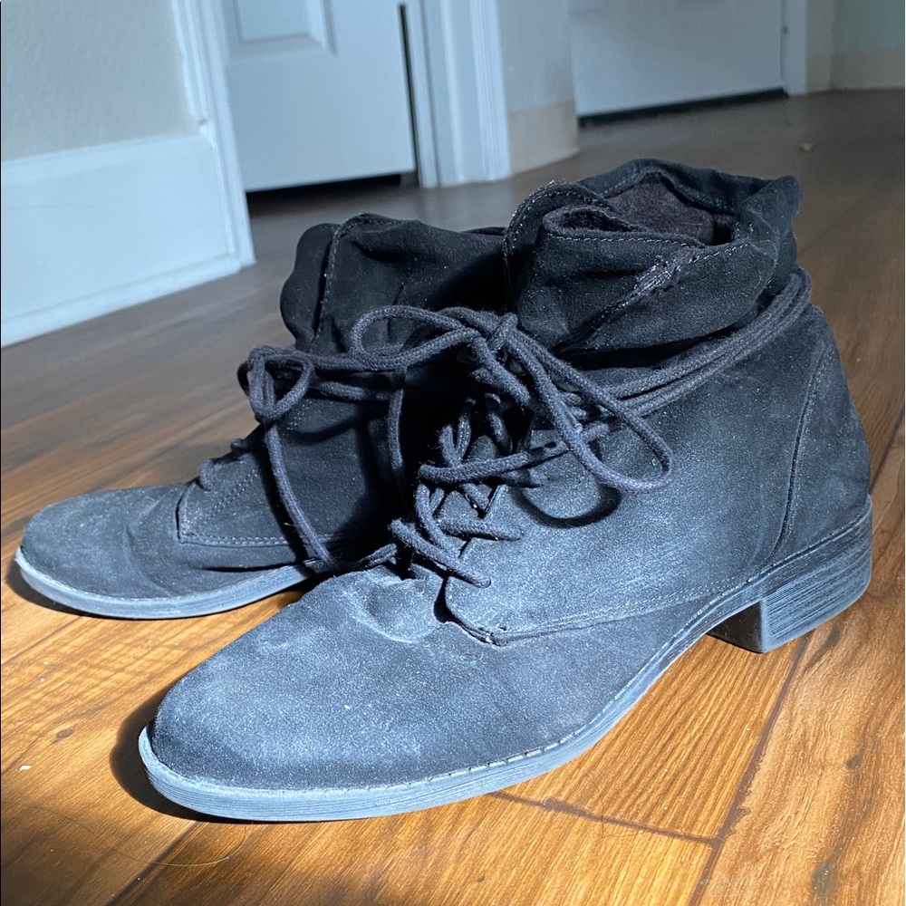 Lace wrapped booties